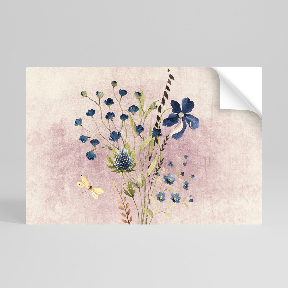 CORNFLOWER REVERIE Vodorovný samolepicí plakát