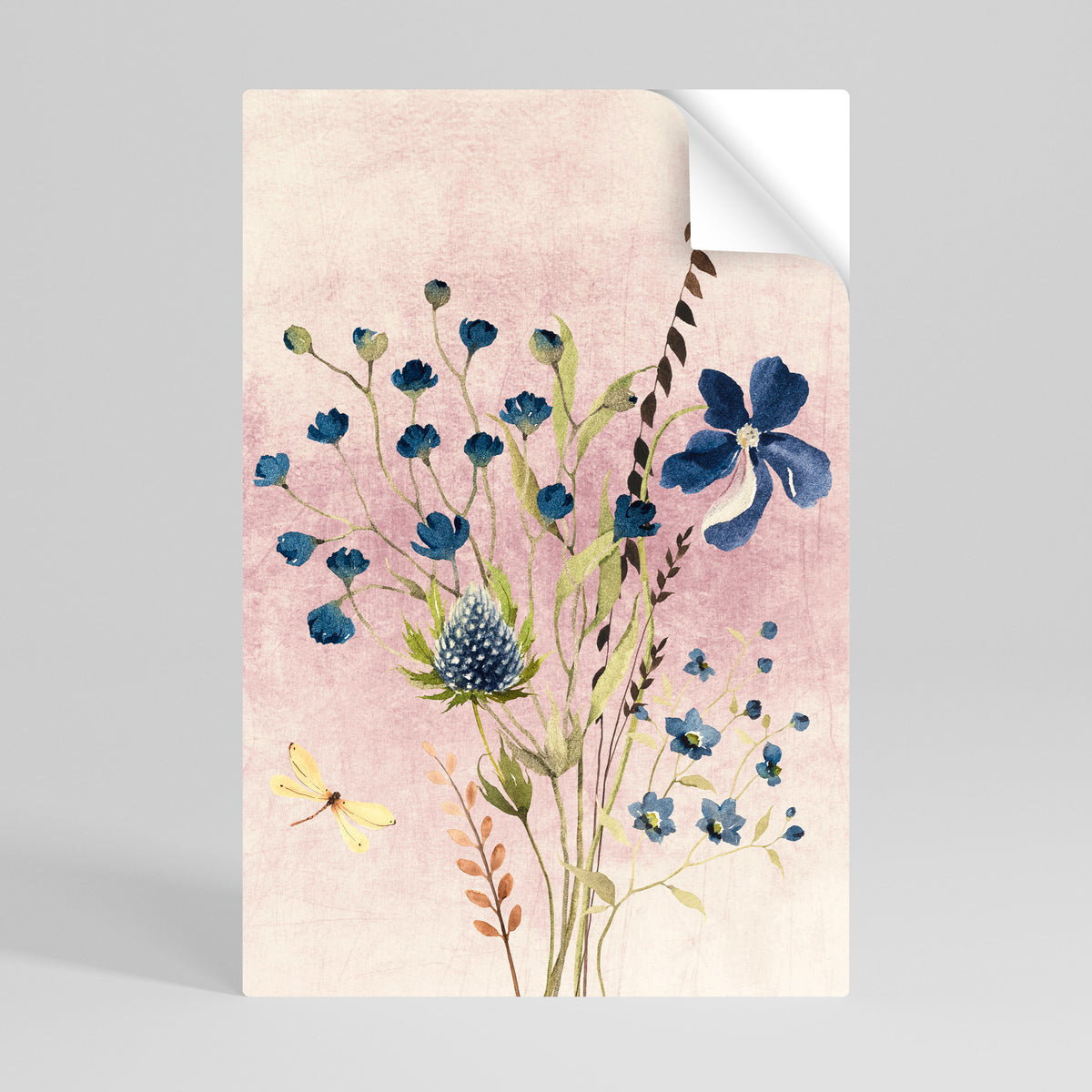 CORNFLOWER REVERIE Svislý samolepicí plakát
