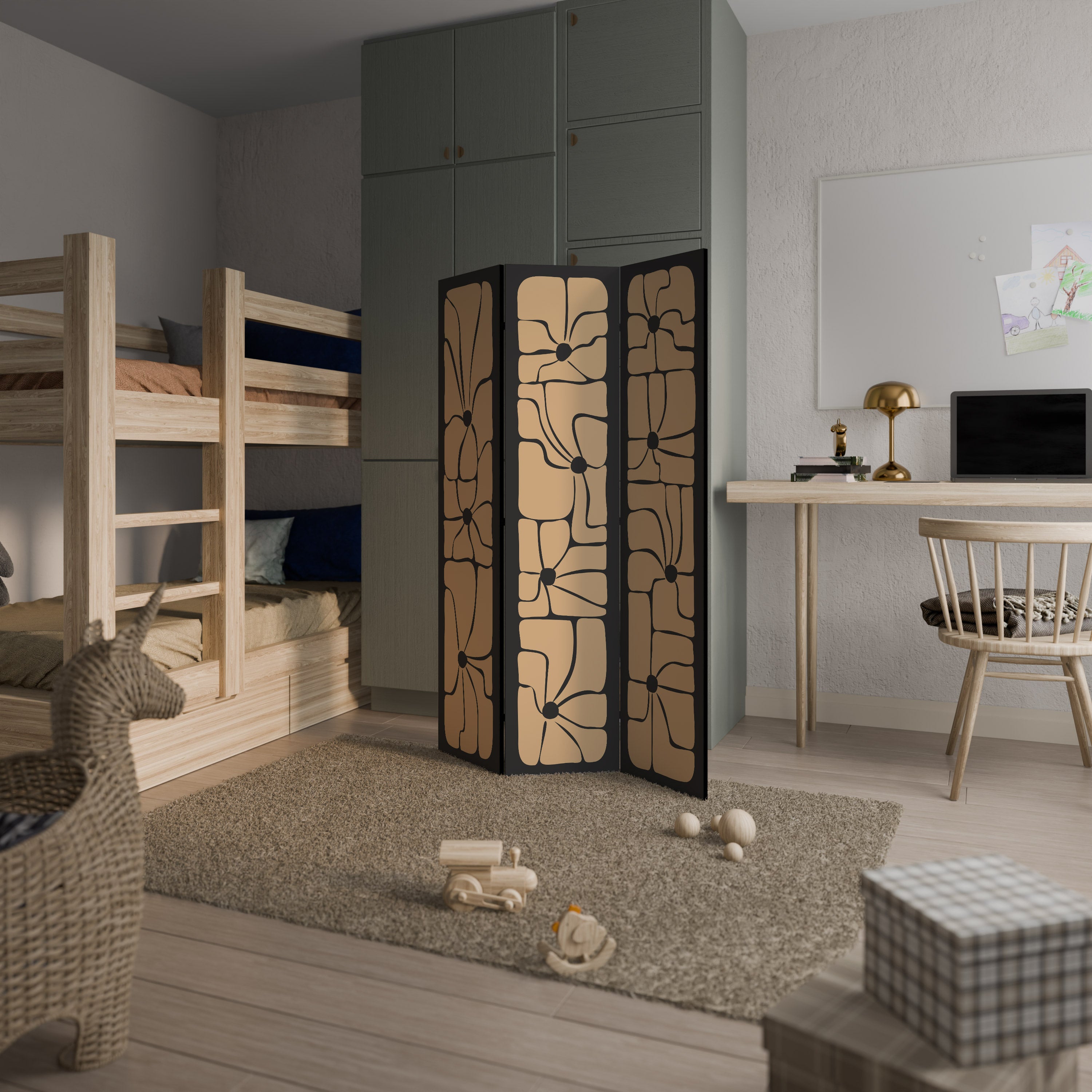 TRANQUIL CURRENTS 3dílný paraván