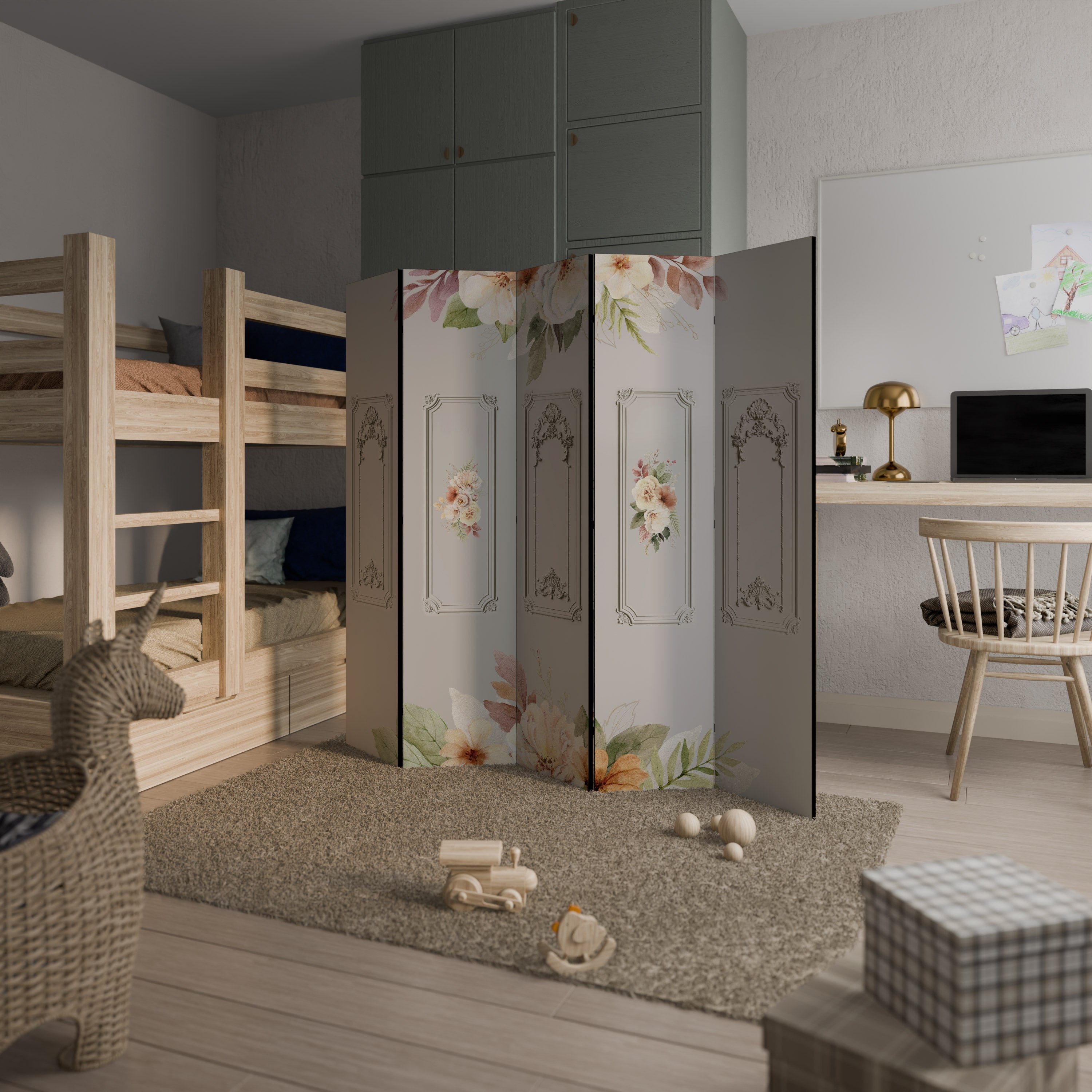 ELEGANT SHIELD 5-Panel Room Divider