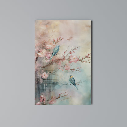 CHERRY BIRDSONG Vertical Canvas Print