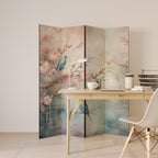 CHERRY BIRDSONG 4dílný paraván