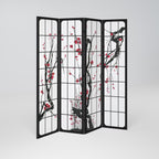 JAPANESE BLOSSOMS 4-Panel Room Divider