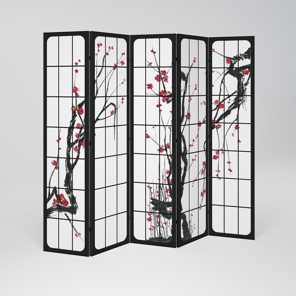 JAPANESE BLOSSOMS 5dílný paraván