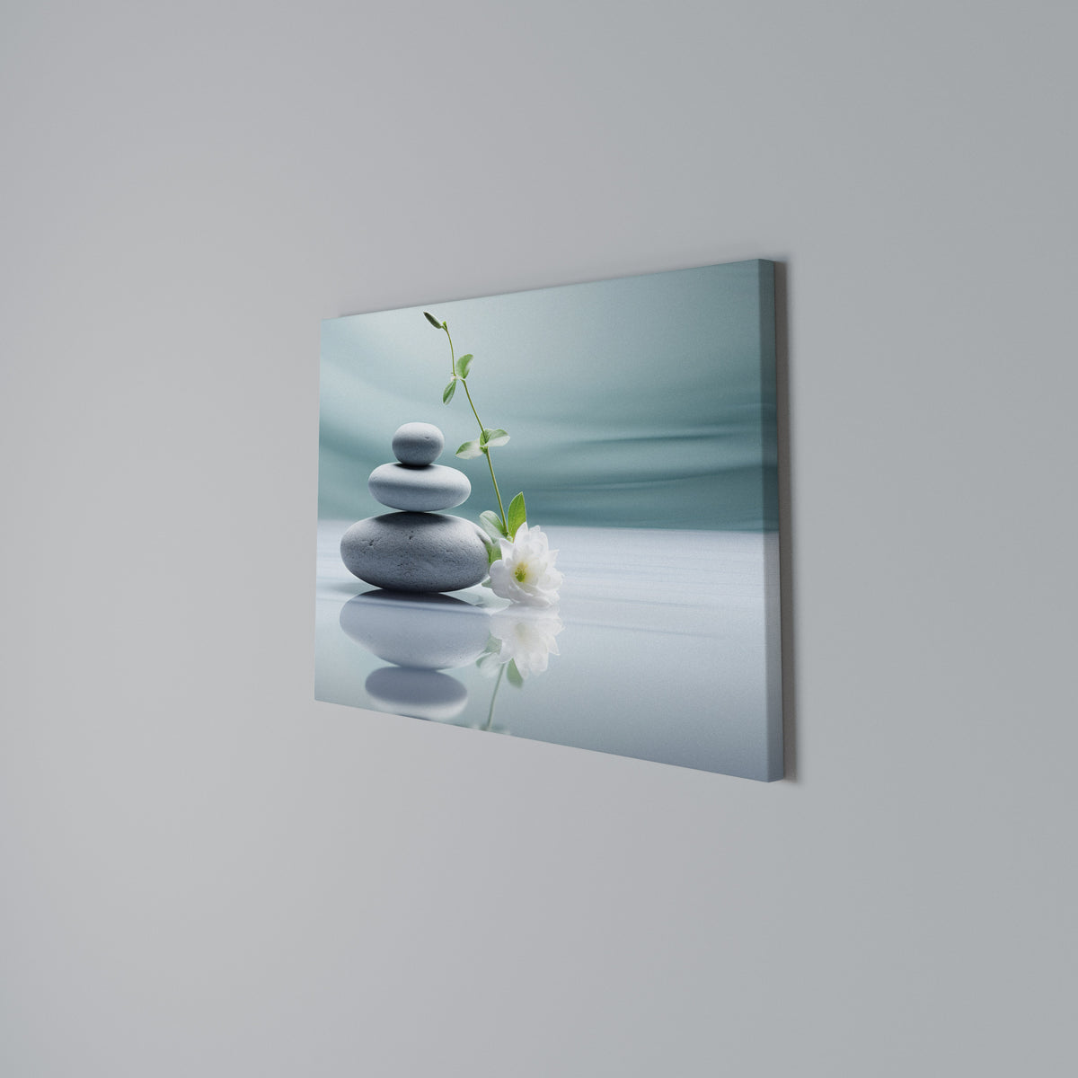 TRANQUIL STONE BALANCE Horizontal Canvas Print