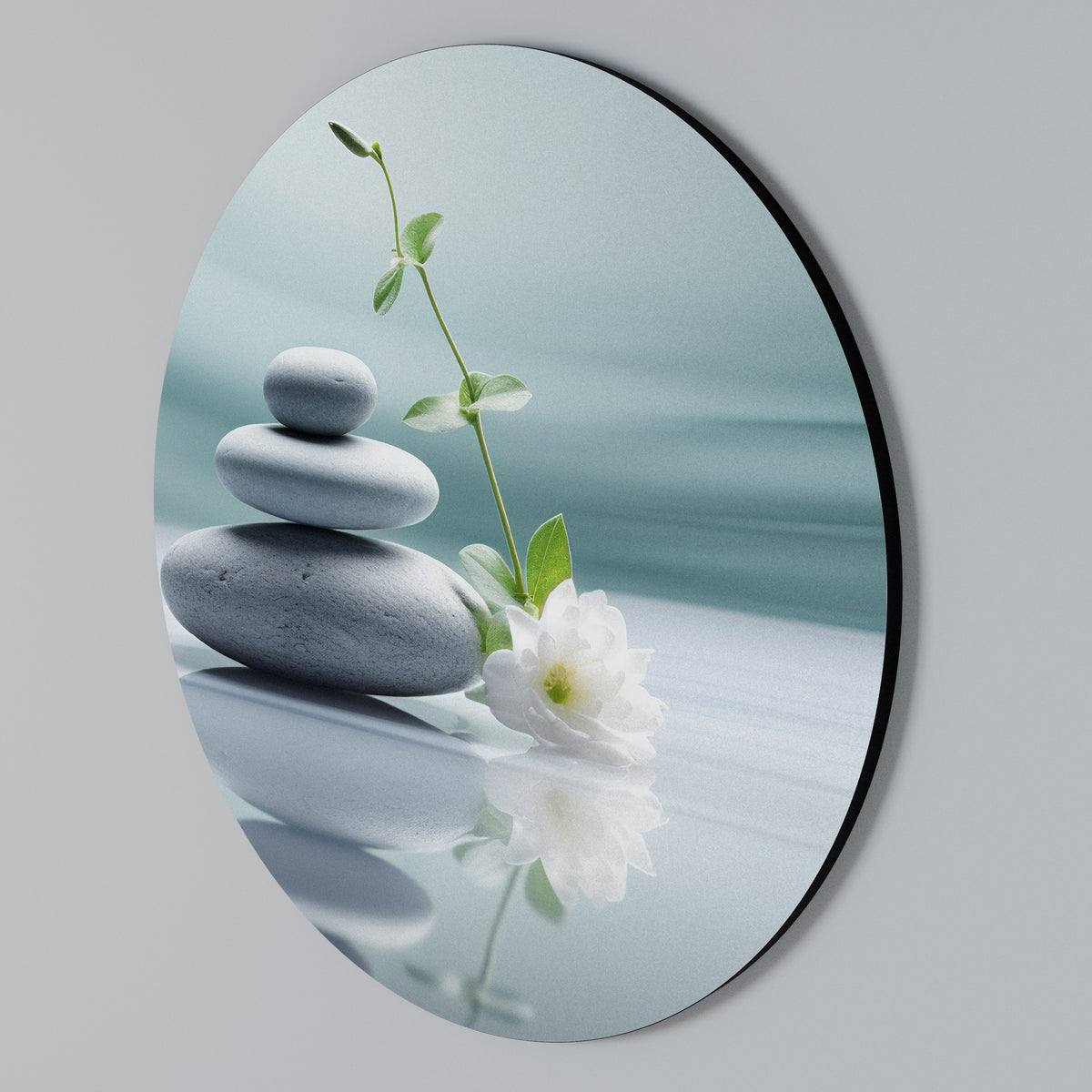 TRANQUIL STONE BALANCE Kulatá nástěnná dekorace