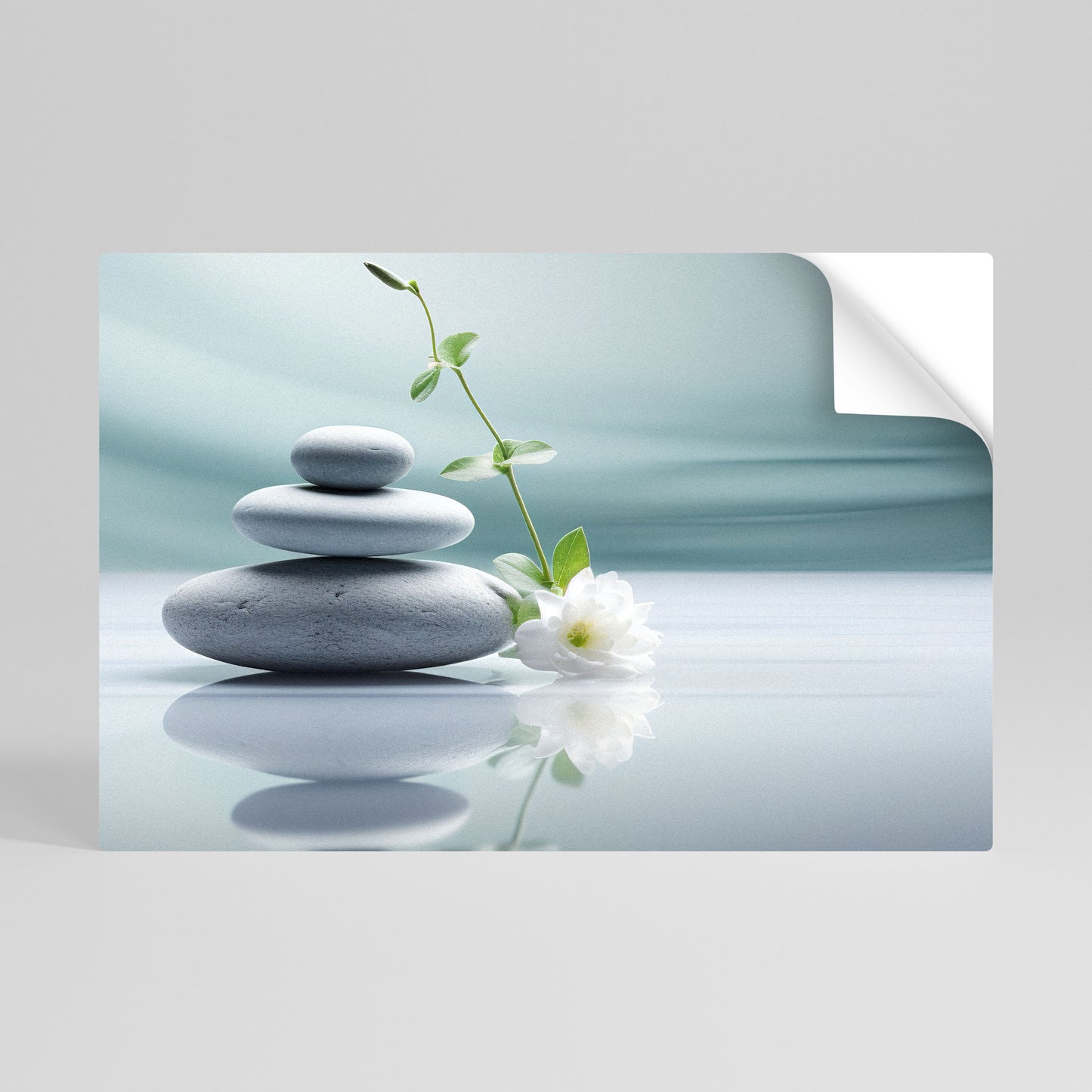 TRANQUIL STONE BALANCE Vodorovný samolepicí plakát