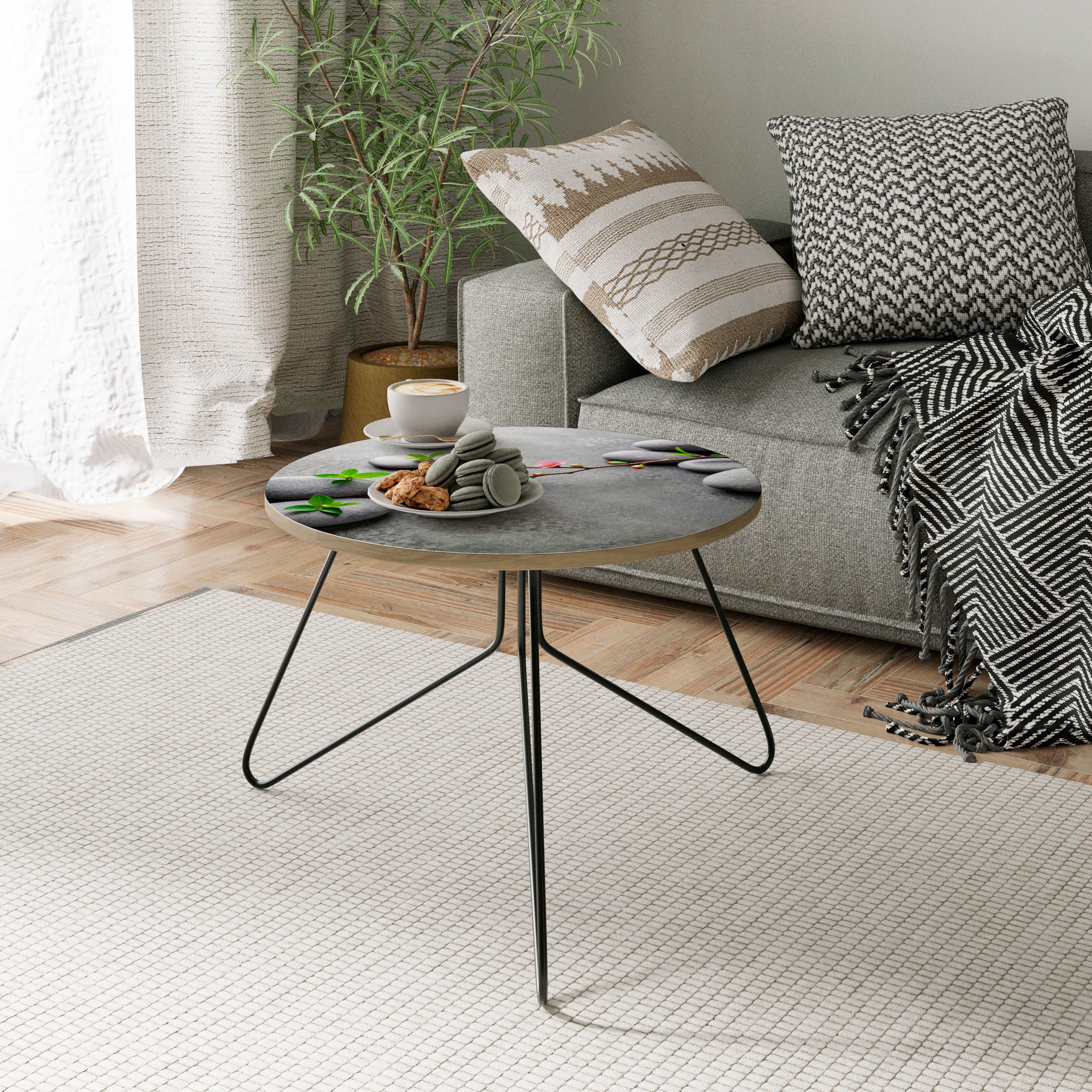 STONES AND BLOSSOMS Konferenční stolek