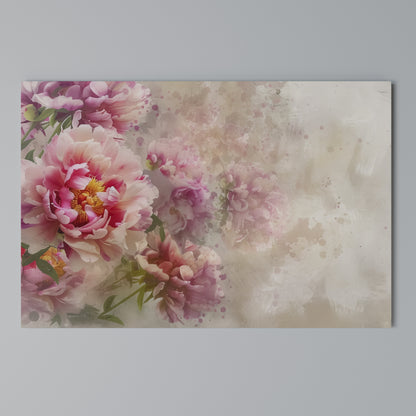 PEONY WHISPER Horizontal Canvas Print