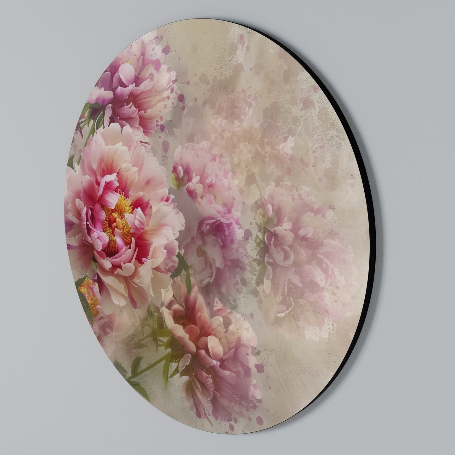 PEONY WHISPER Kulatá nástěnná dekorace
