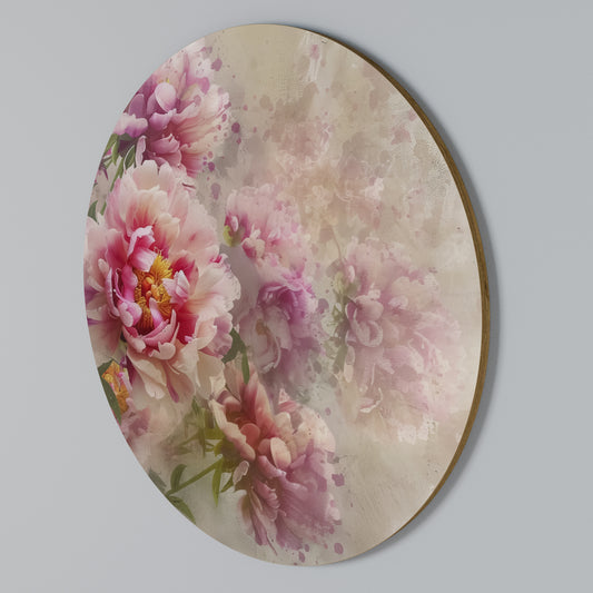PEONY WHISPER Kulatá nástěnná dekorace
