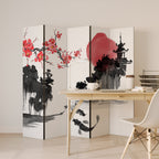 CHERRY SHADOWS 5-Panel Room Divider