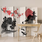 CHERRY SHADOWS 6-Panel Room Divider