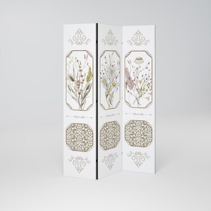 ELEGANT BOTANICAL TAPESTRY 3dílný paraván