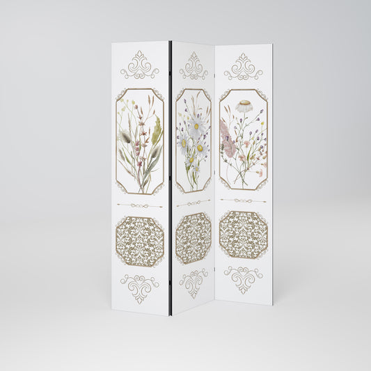 ELEGANT BOTANICAL TAPESTRY 3dílný paraván
