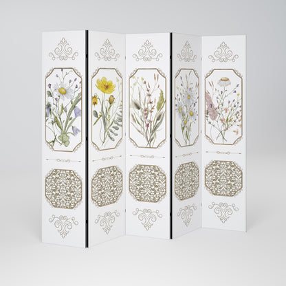 ELEGANT BOTANICAL TAPESTRY 5dílný paraván