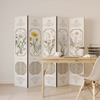 ELEGANT BOTANICAL TAPESTRY 5dílný paraván