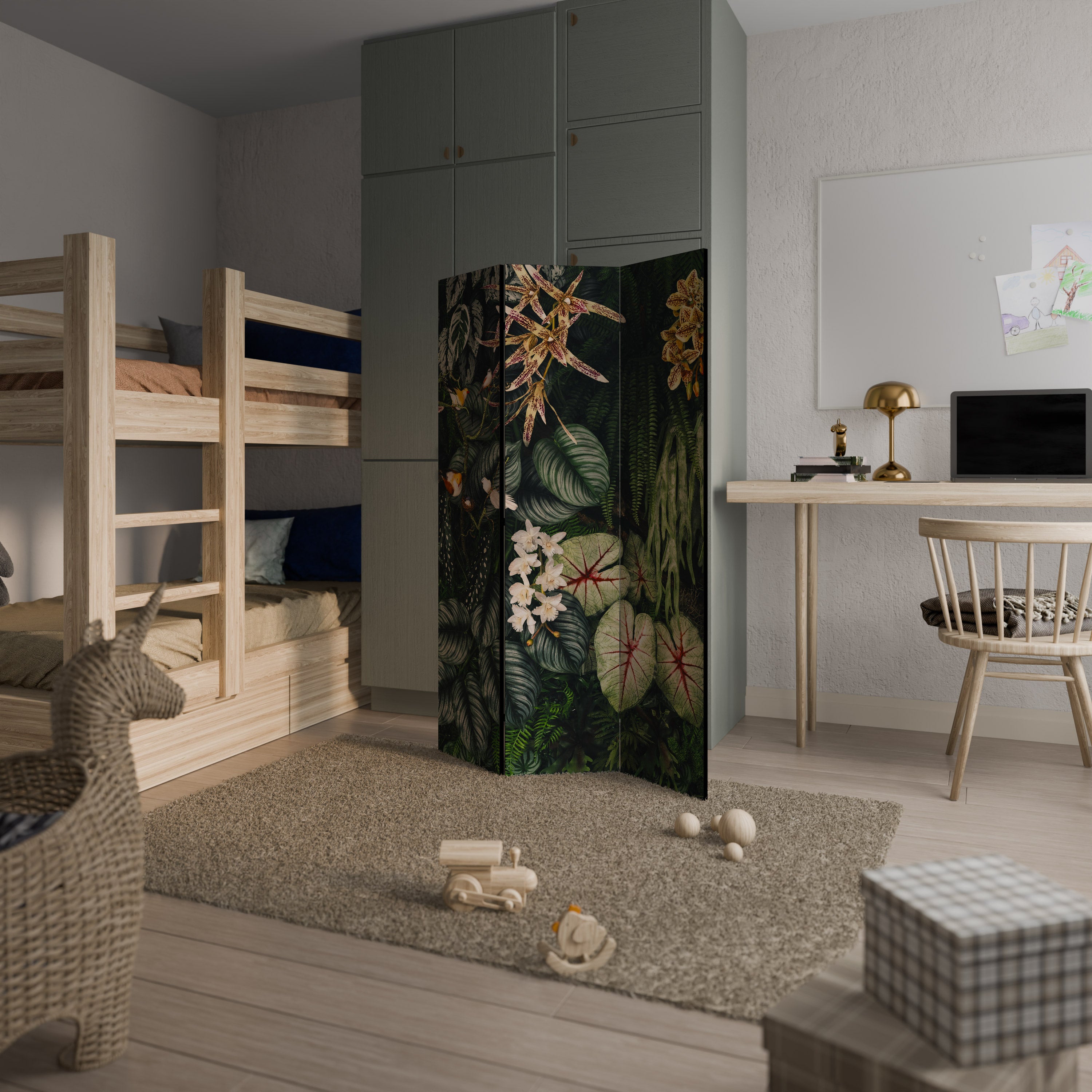 SILENT WILDERNESS 3dílný paraván