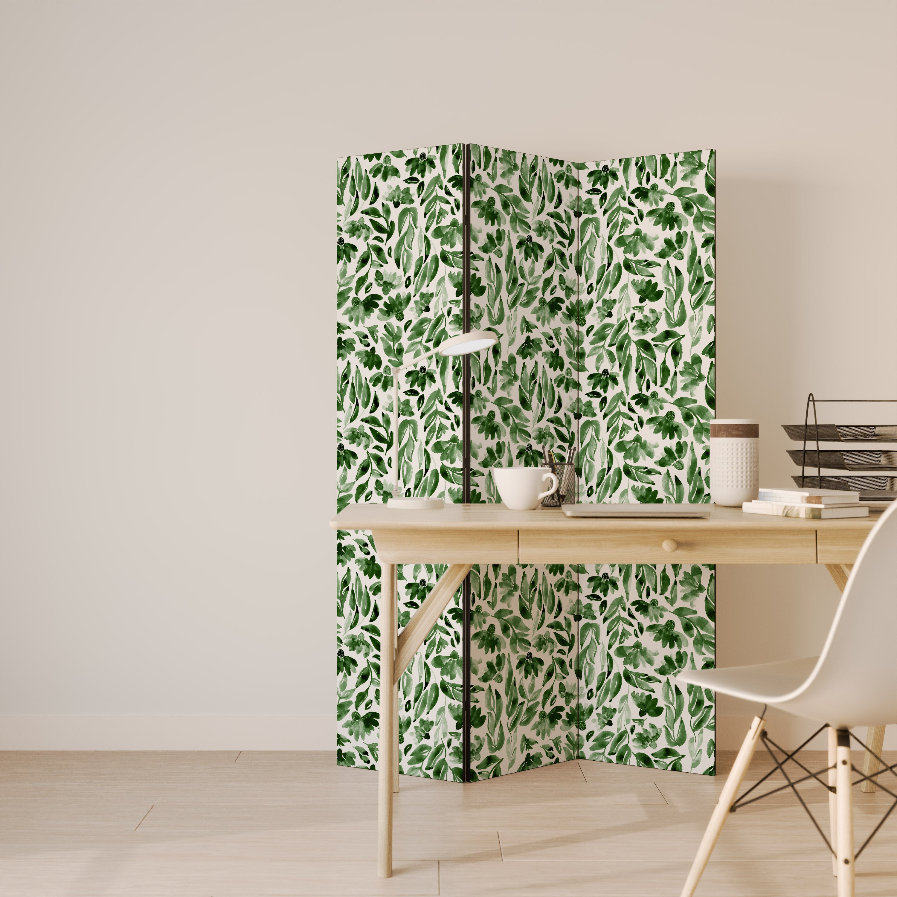 LEAFY LAYERS 3-Panel Room Divider