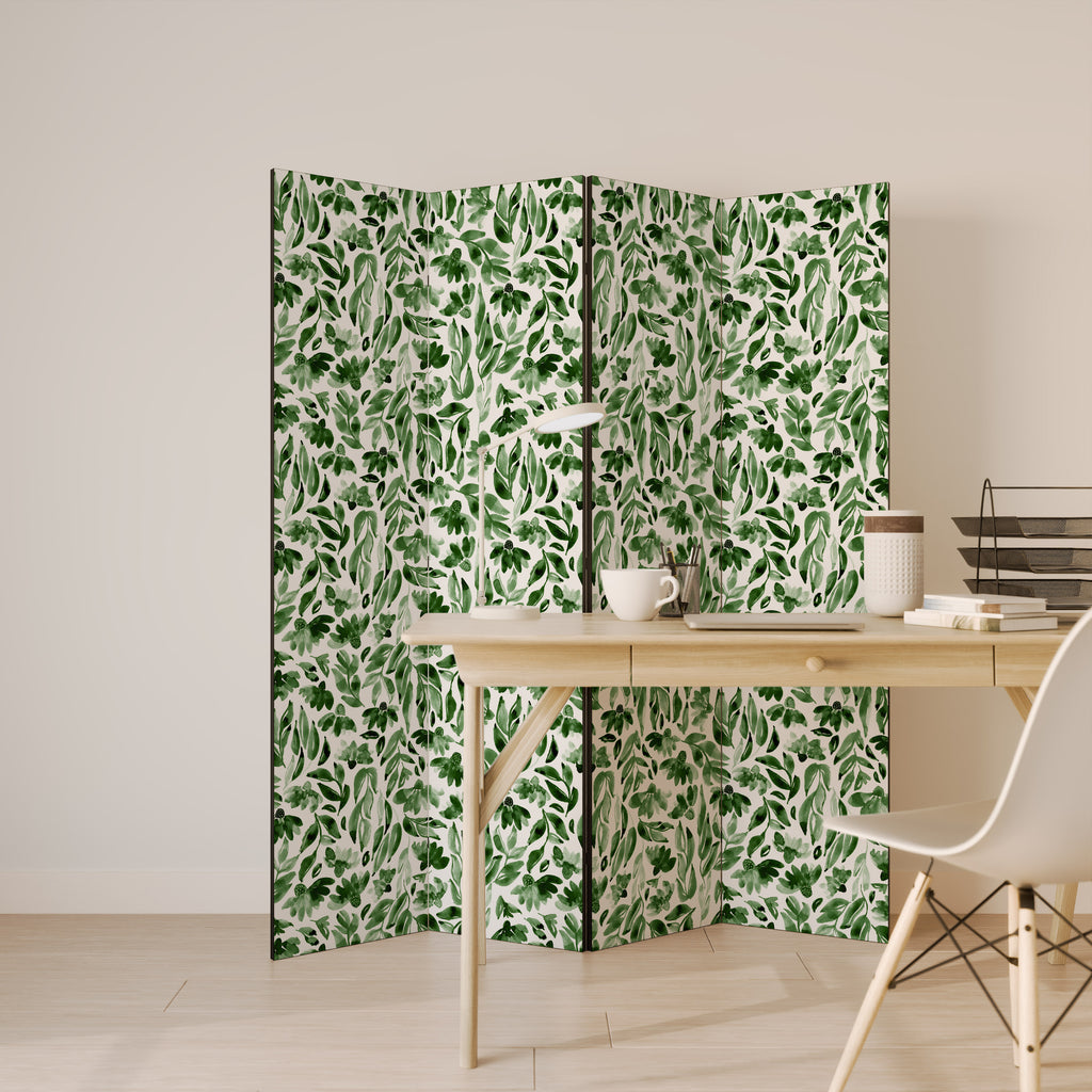 LEAFY LAYERS 4-Panel Room Divider