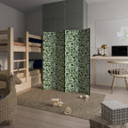 LEAFY LAYERS 4-Panel Room Divider