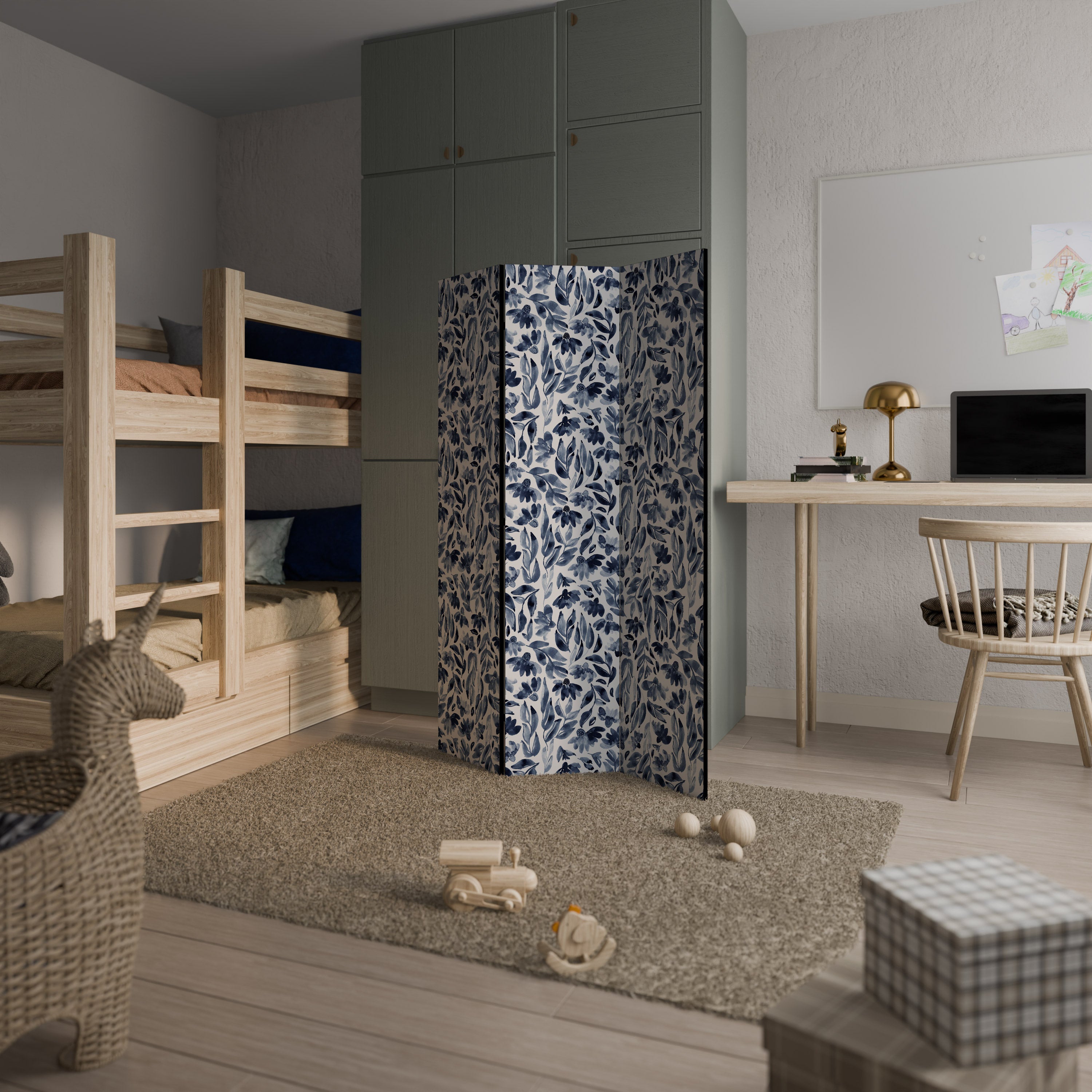 FLORAL FANTASY FABLE 3dílný paraván