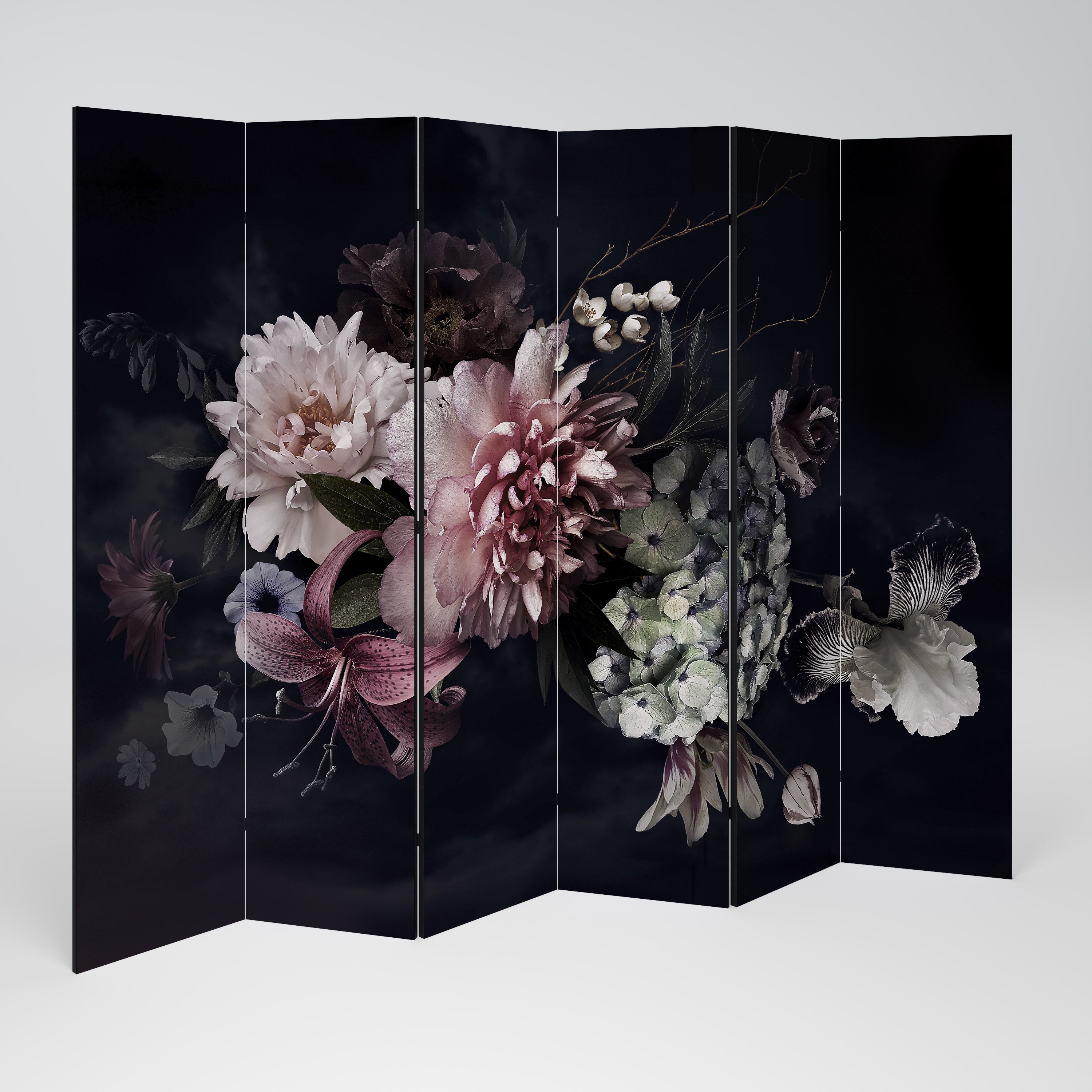 PURE BLOSSOM 6-Panel Room Divider