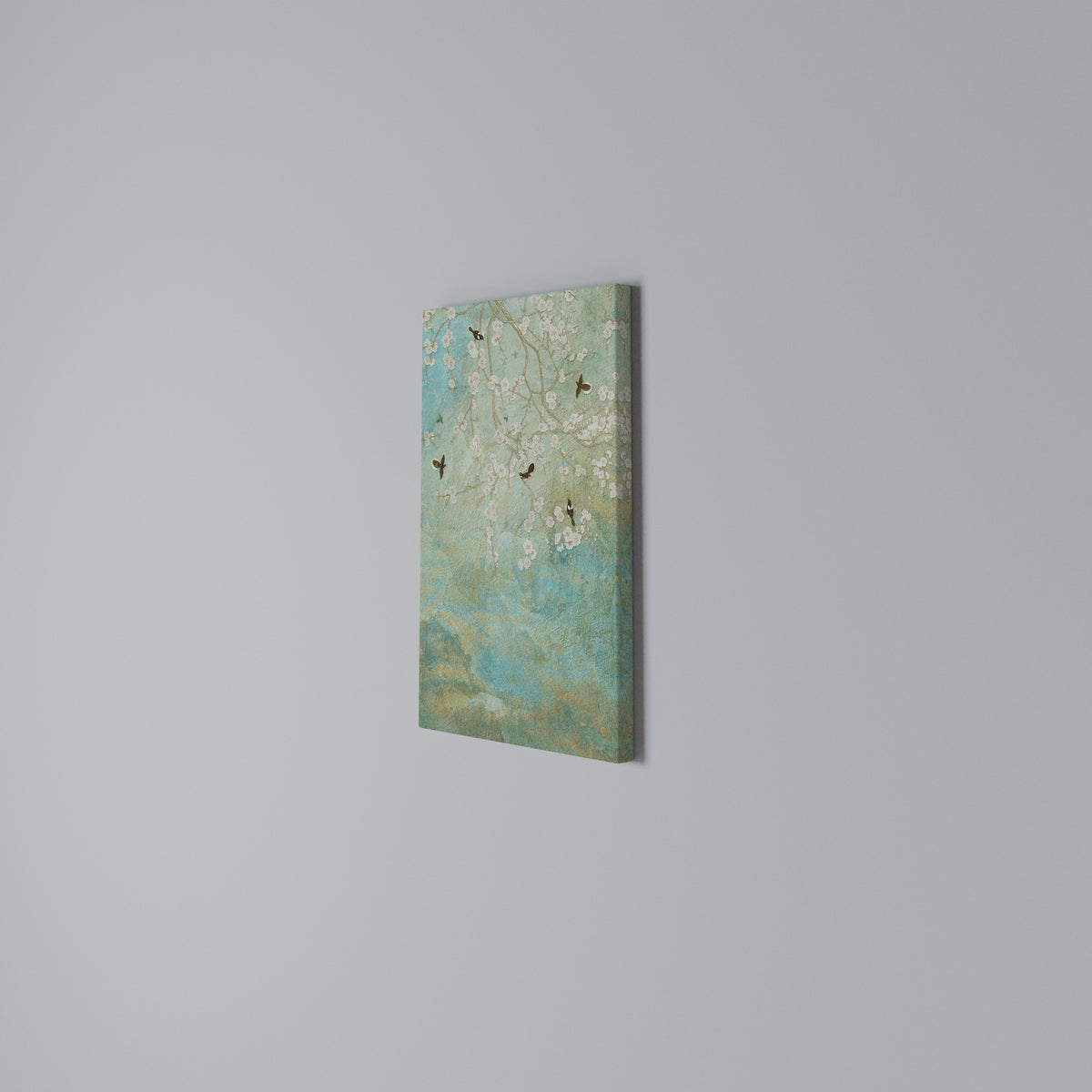 BLOOMING CHARM Vertical Canvas Print