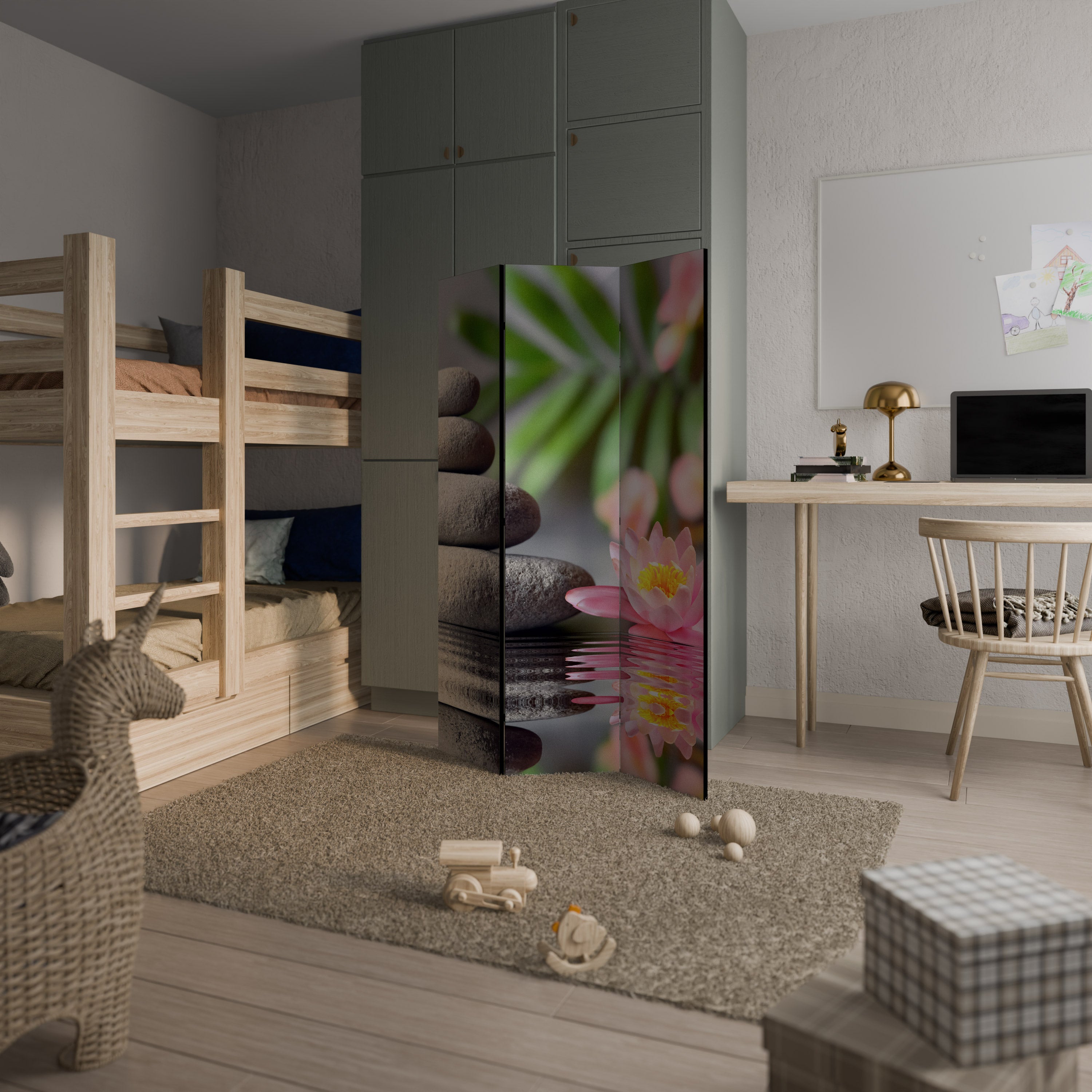 CALMING REFLECTIONS 3dílný paraván