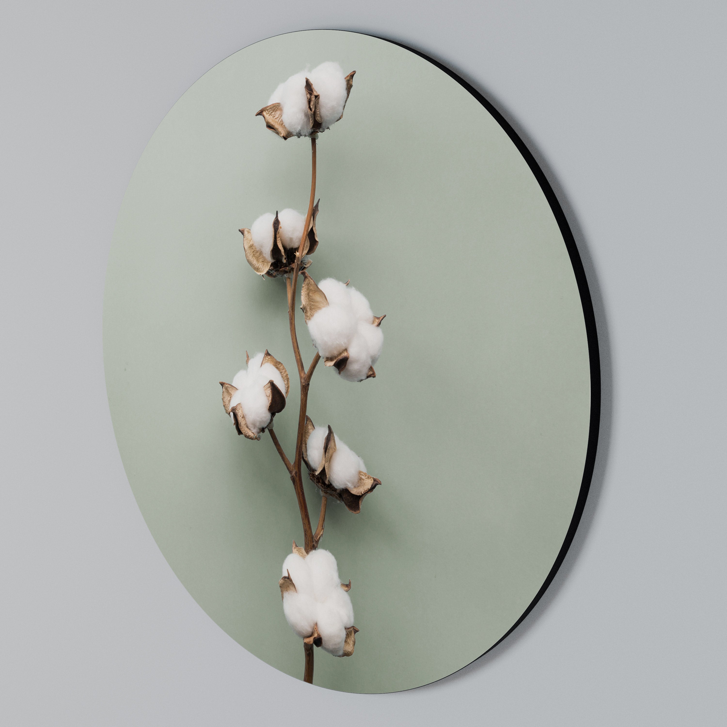 COTTON DREAMS UNFOLDED Round Wall Art