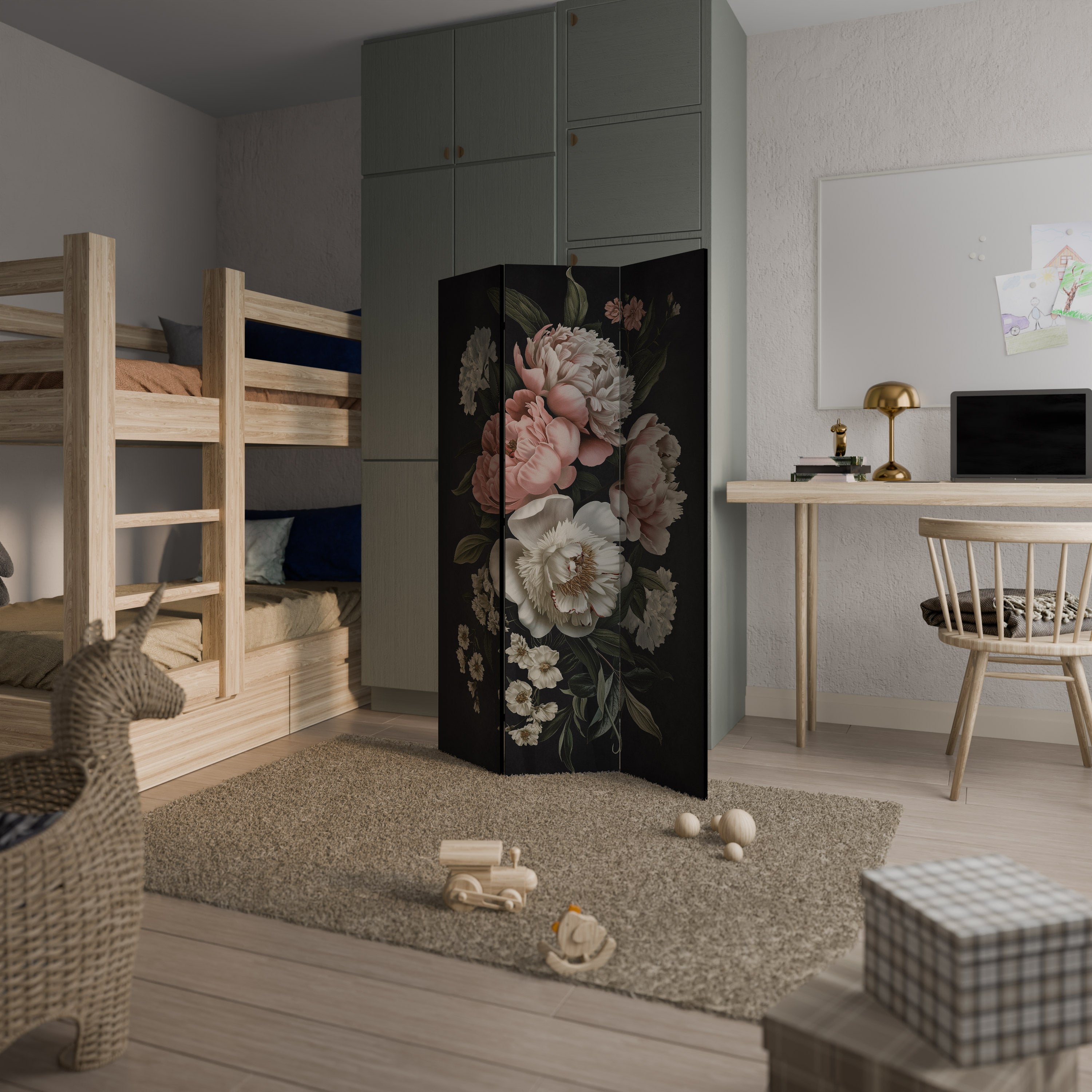 LUSH ELEGANCE 3dílný paraván