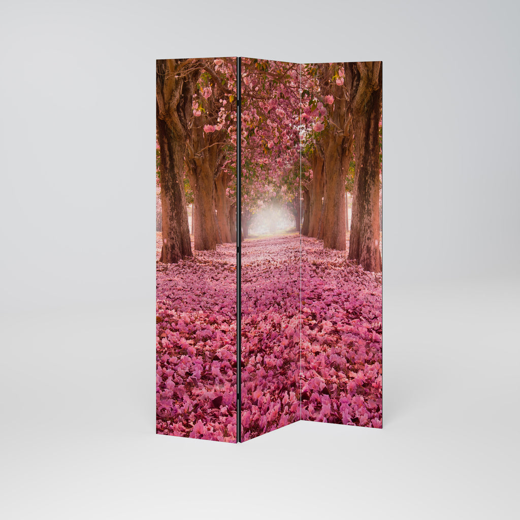 BLOSSOMING PATHWAYS 3-Panel Room Divider