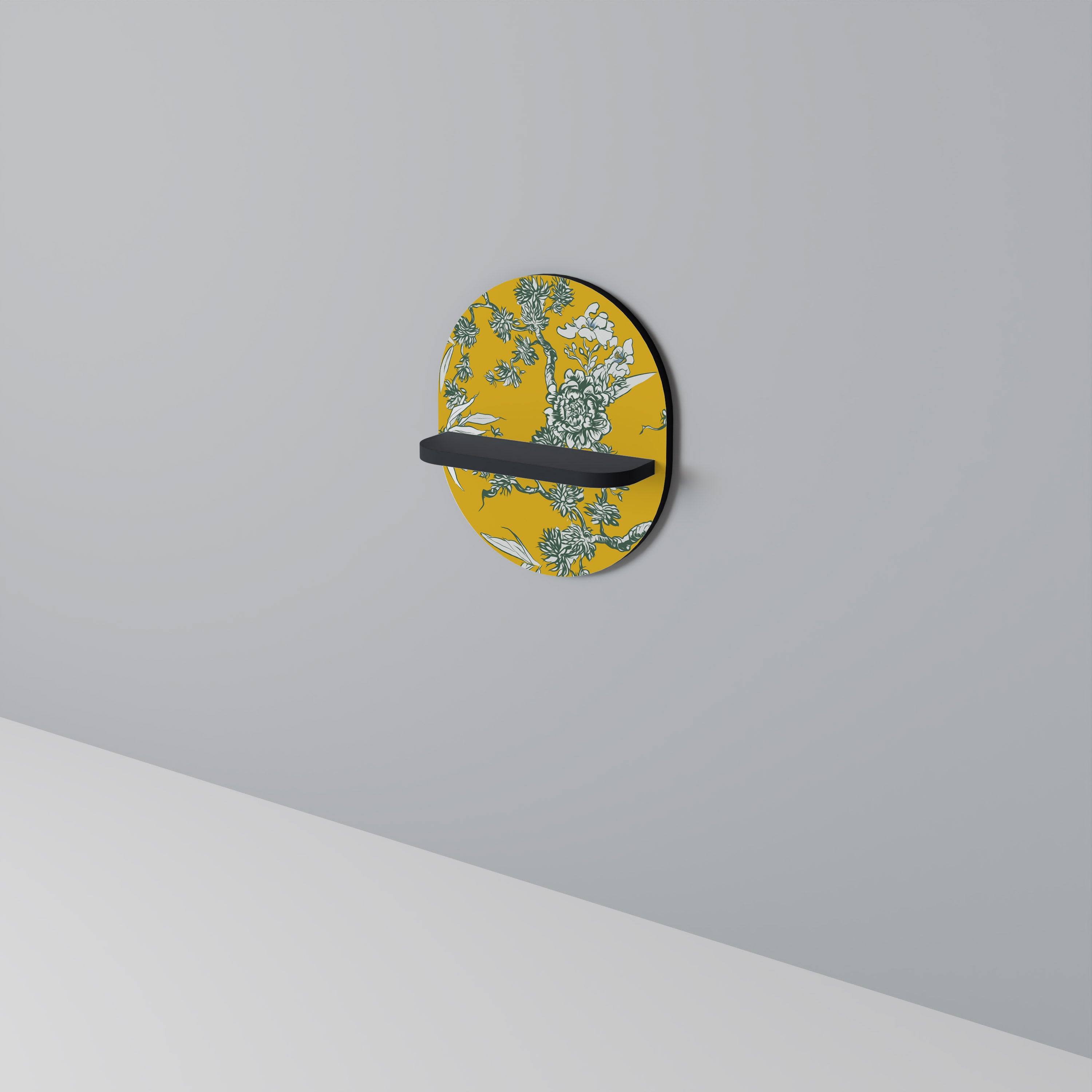 YELLOW CHINOISERIE Art Shelf