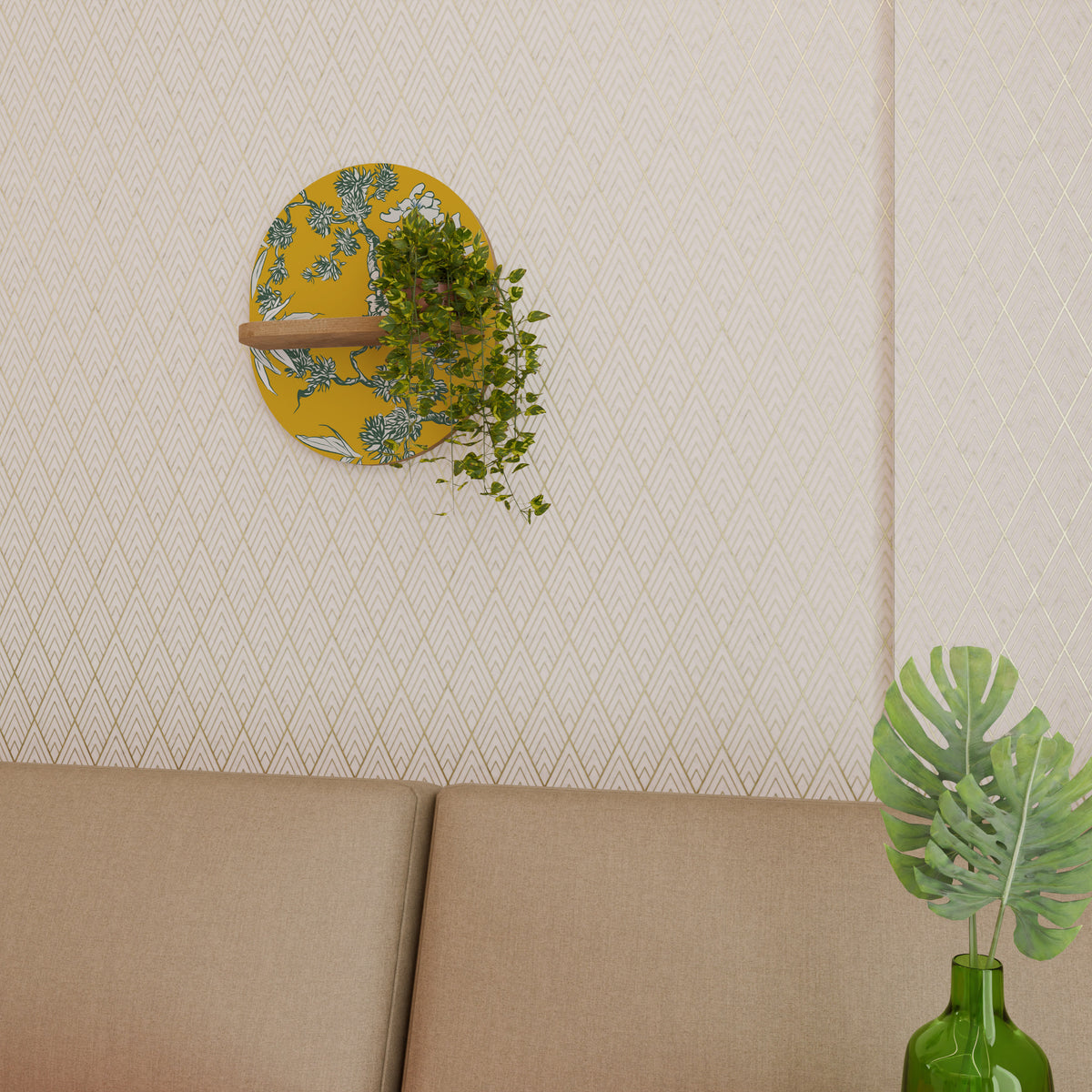 YELLOW CHINOISERIE Designová police