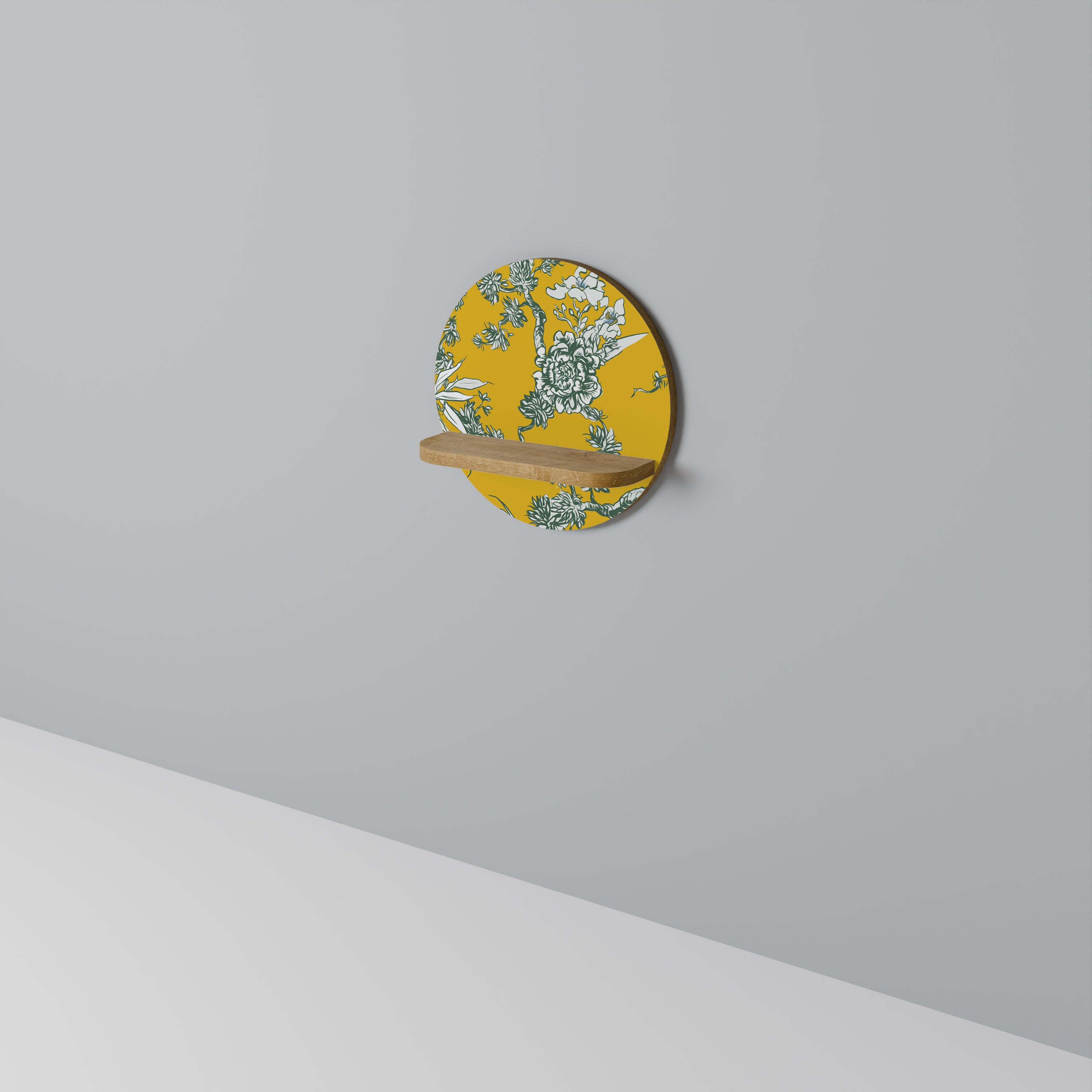 YELLOW CHINOISERIE Art Shelf