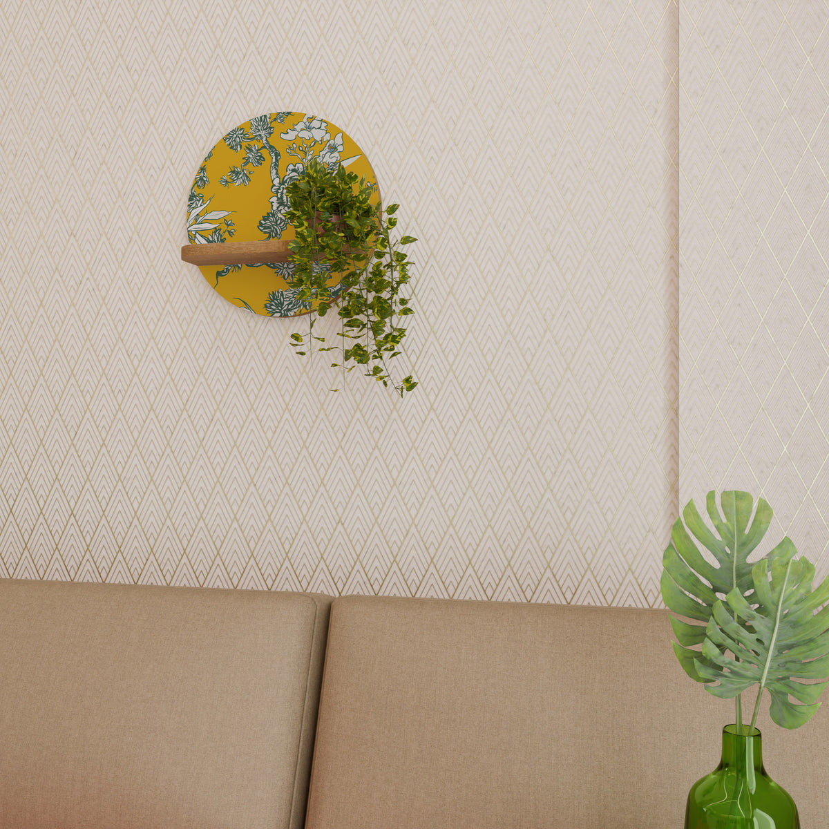 YELLOW CHINOISERIE Designová police