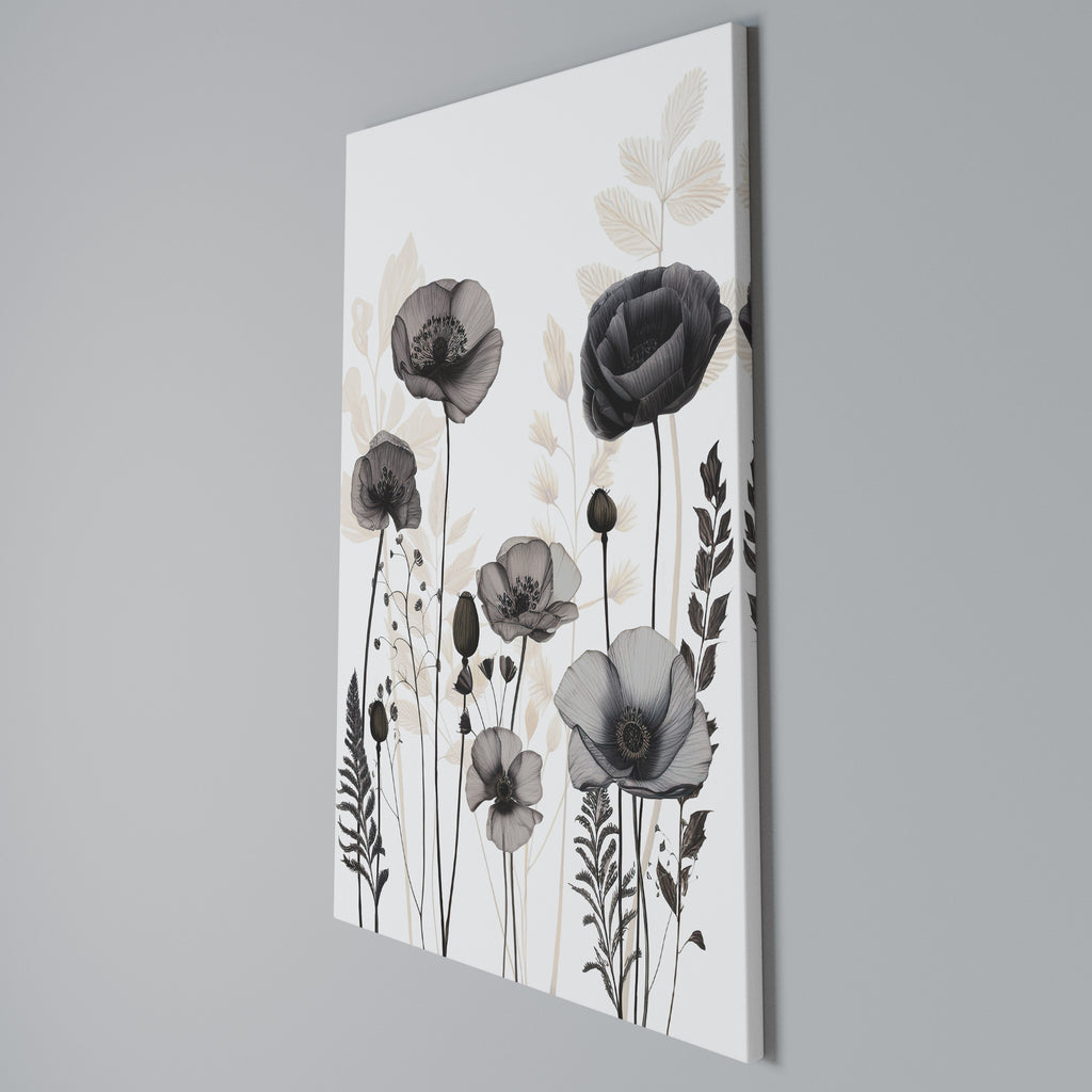 POPPY ALLURE Vertical Canvas Print