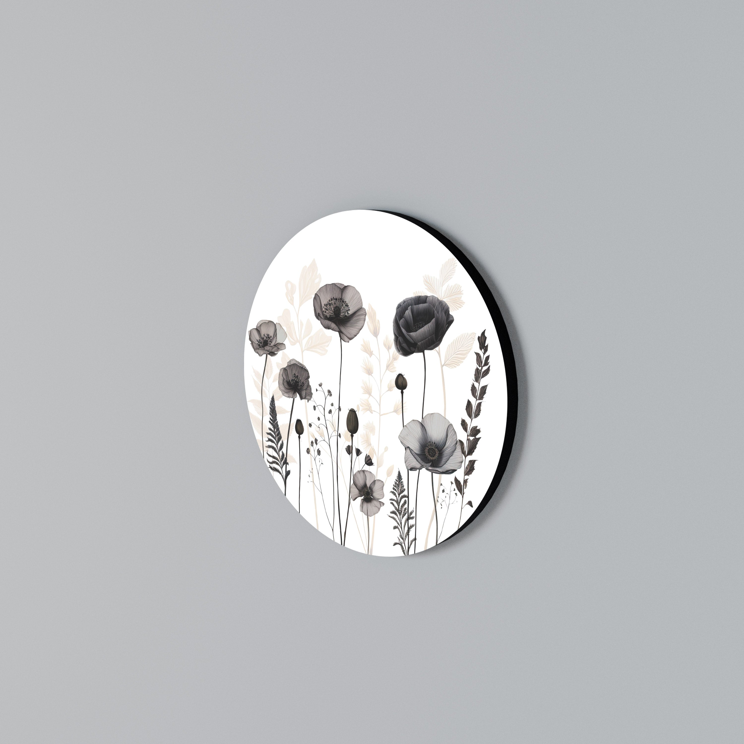 POPPY ALLURE Round Wall Art