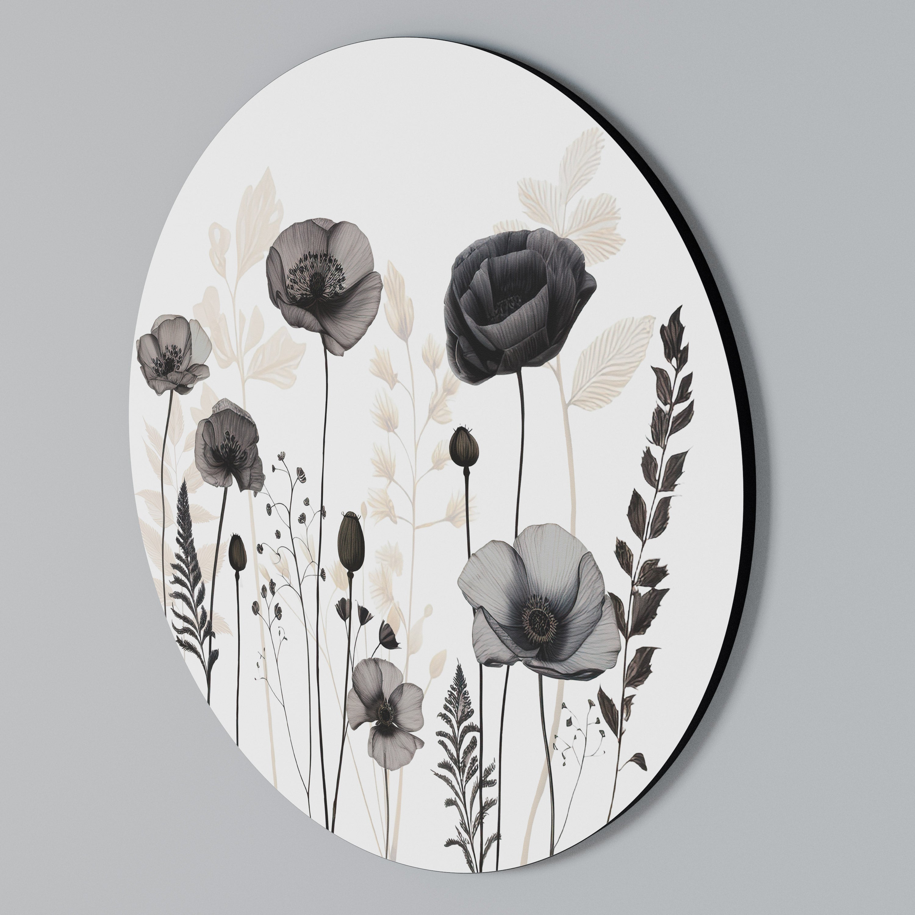 POPPY ALLURE Round Wall Art
