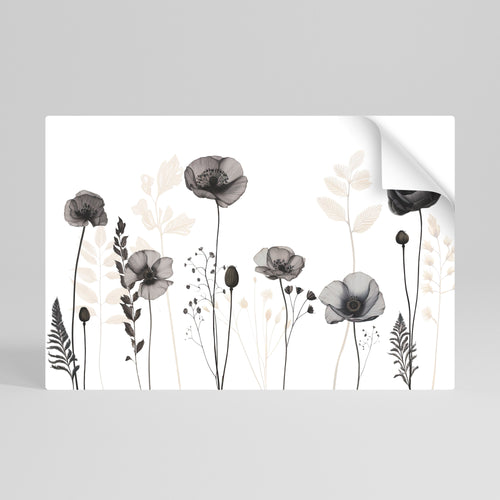 POPPY ALLURE Peel and Stick Horizontal Poster