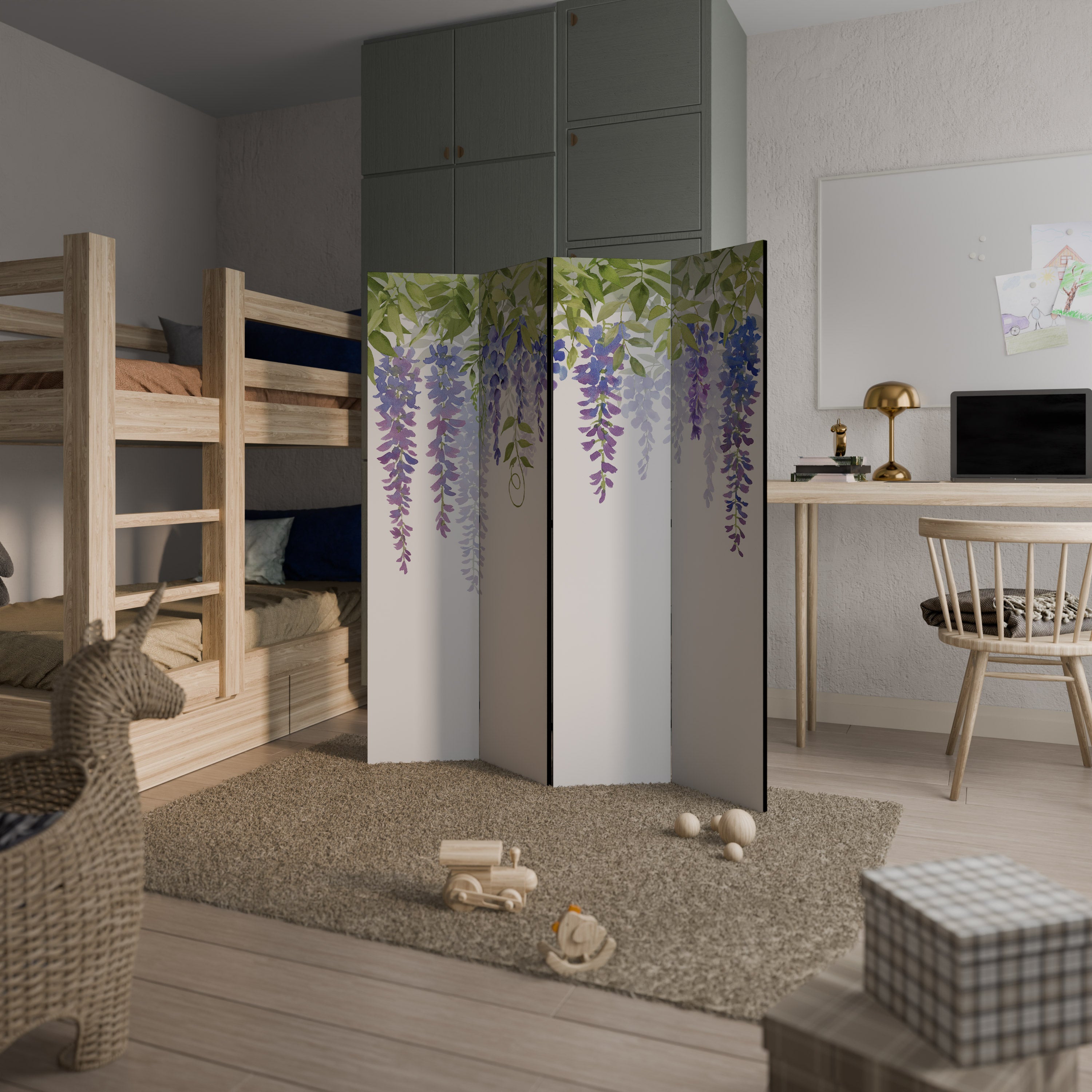 BOTANICAL BREEZE 4dílný paraván