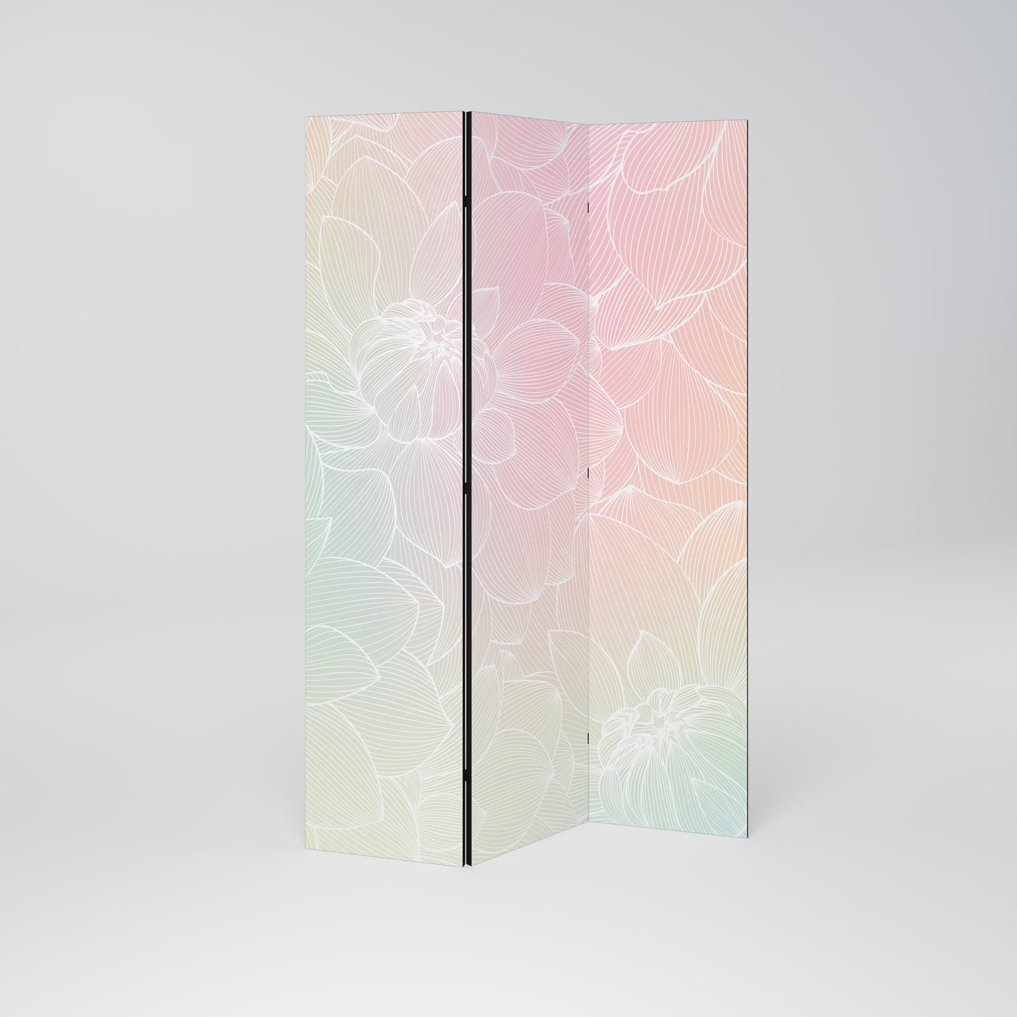ELEGANT FLORAL FUSION 3dílný paraván