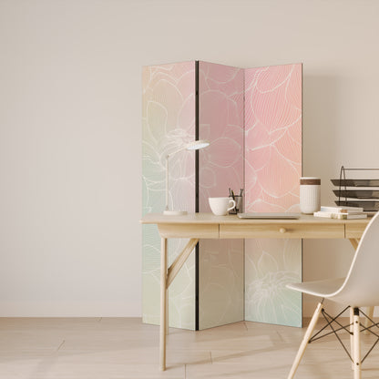 ELEGANT FLORAL FUSION 3dílný paraván