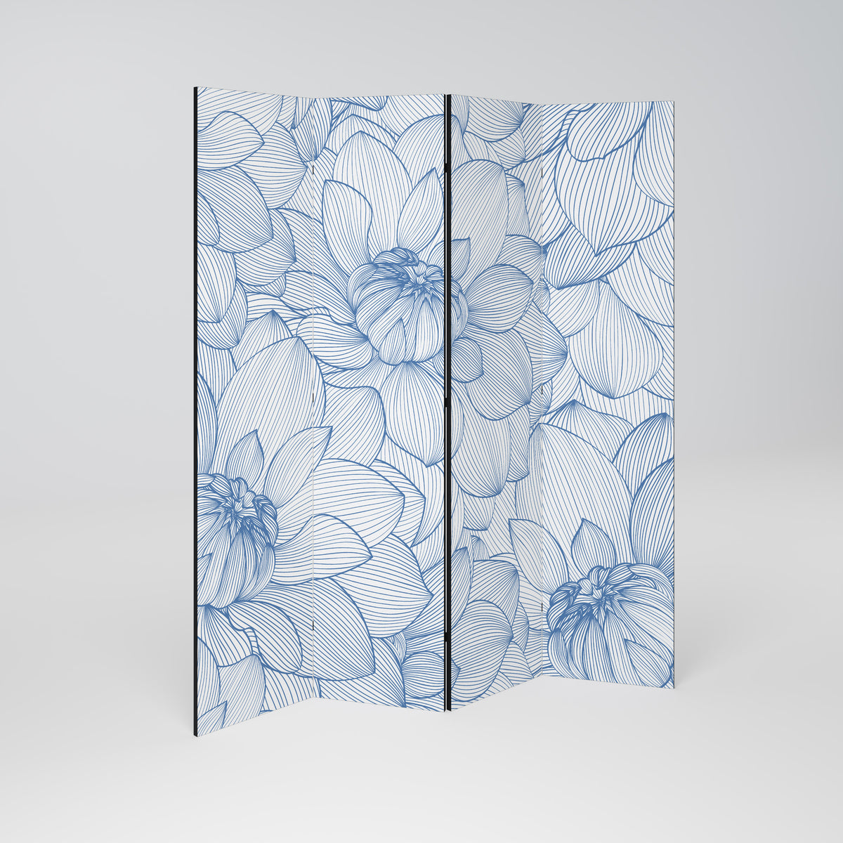 LUSH LINEAR BLOOMS 4dílný paraván