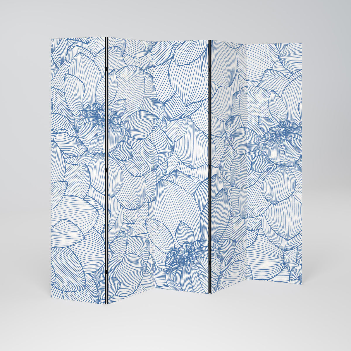 LUSH LINEAR BLOOMS 5dílný paraván