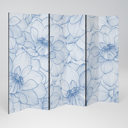LUSH LINEAR BLOOMS 6dílný paraván