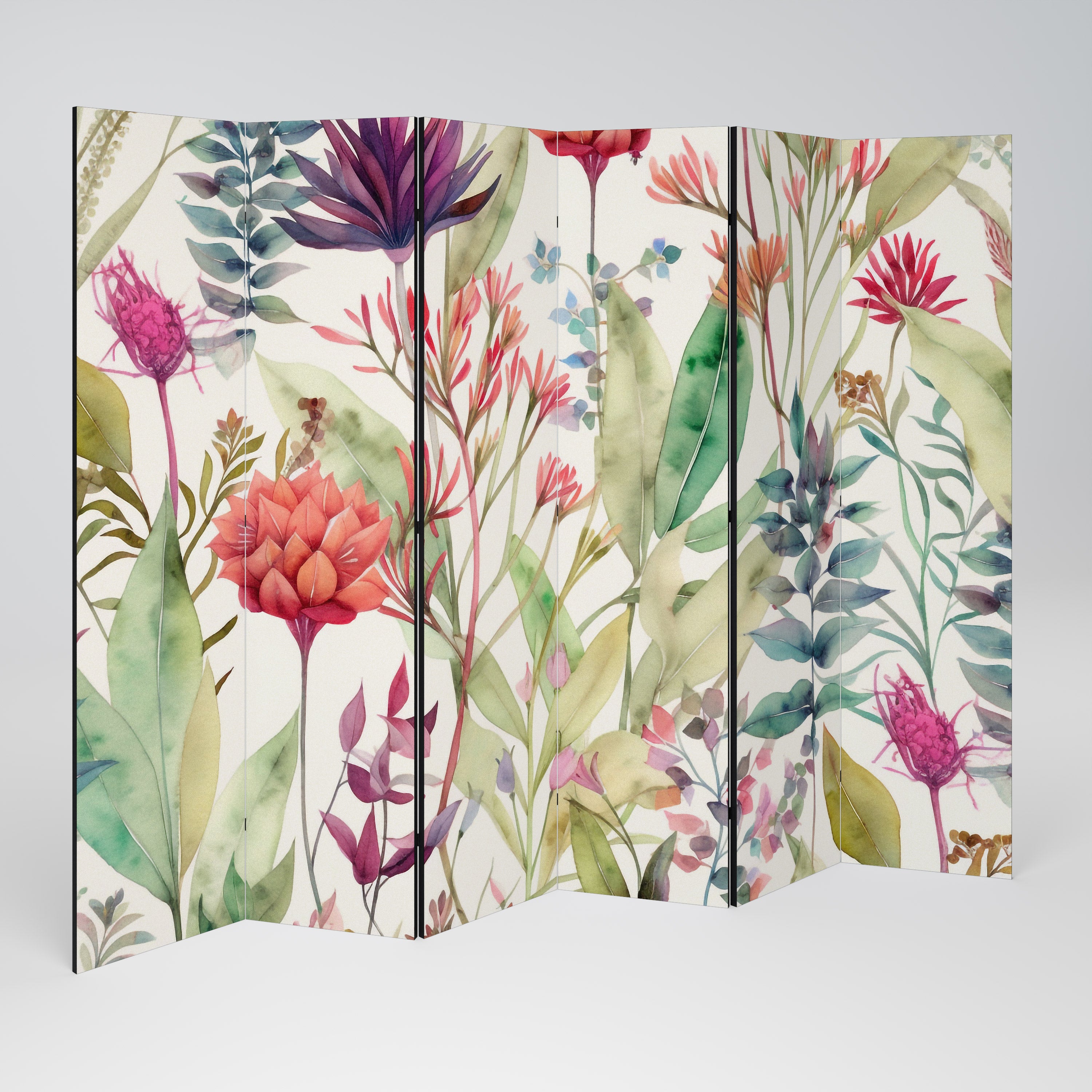 HERBAL FIESTA 6-Panel Room Divider