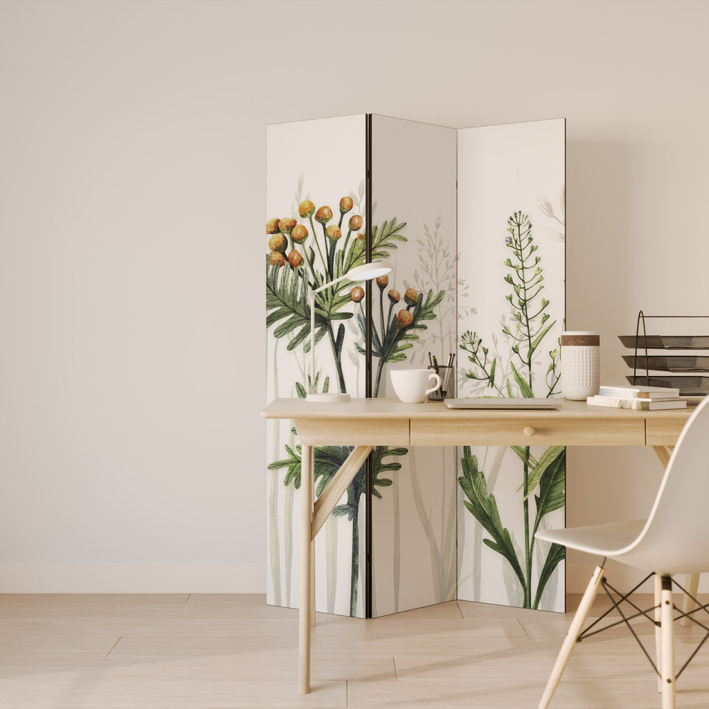 HERBAL DREAM 3-Panel Room Divider