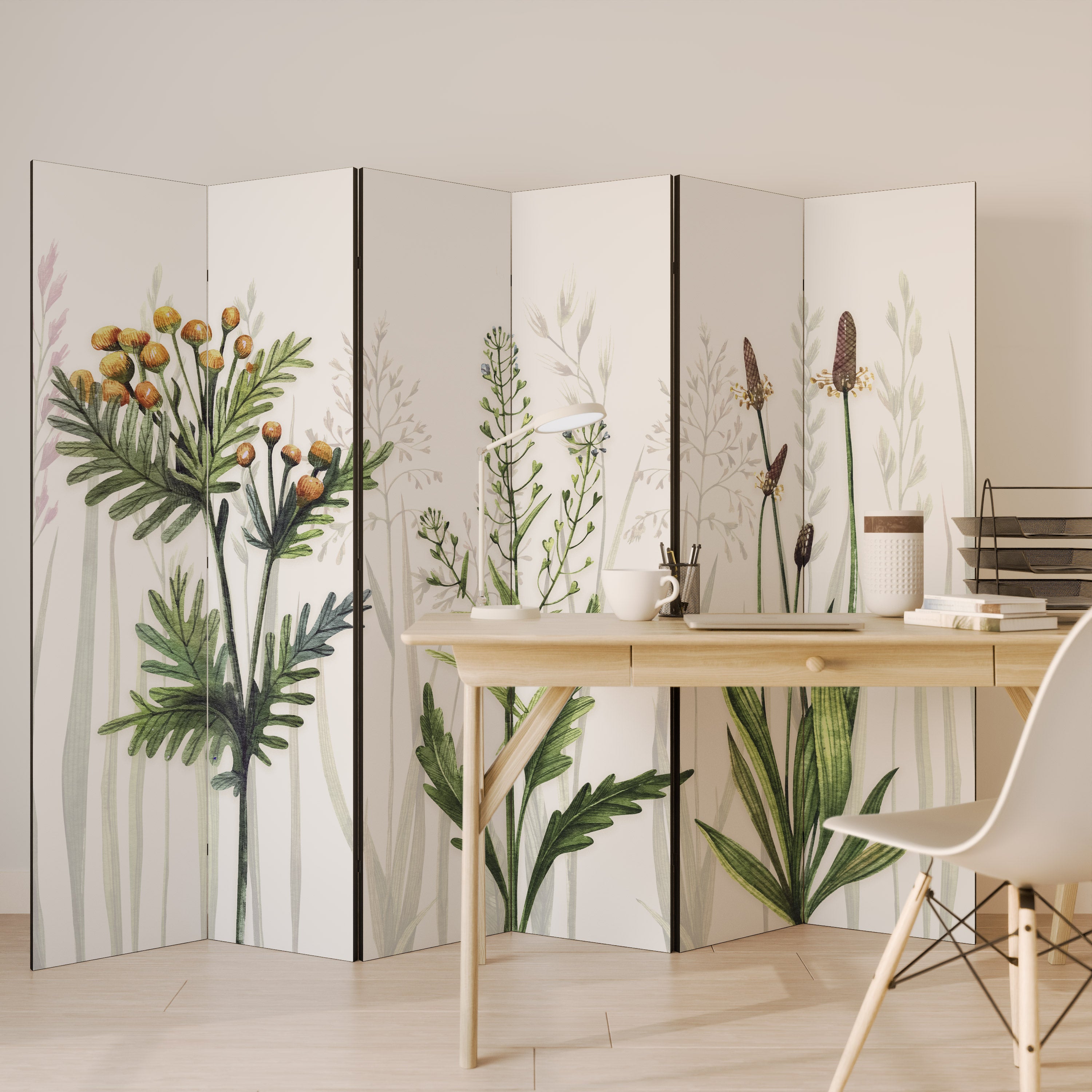 HERBAL DREAM 6-Panel Room Divider