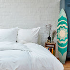 BARBADOS BLUE Dekorativní panel ve tvaru surfu